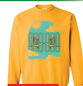 Yellow Bird Crewneck (Small, Medium, XL, 2XL)